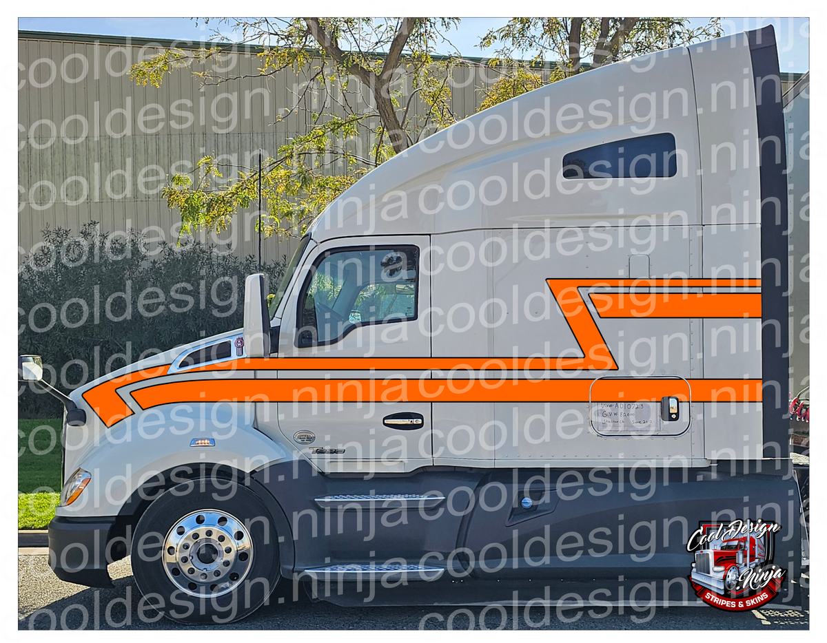 70s Overshadow T680 Kenworth Stripe Kit – Cool Design Ninja