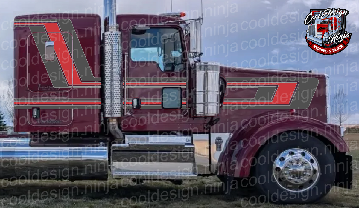 60s Step Back Kenworth W9 Stripe Kit – Cool Design Ninja