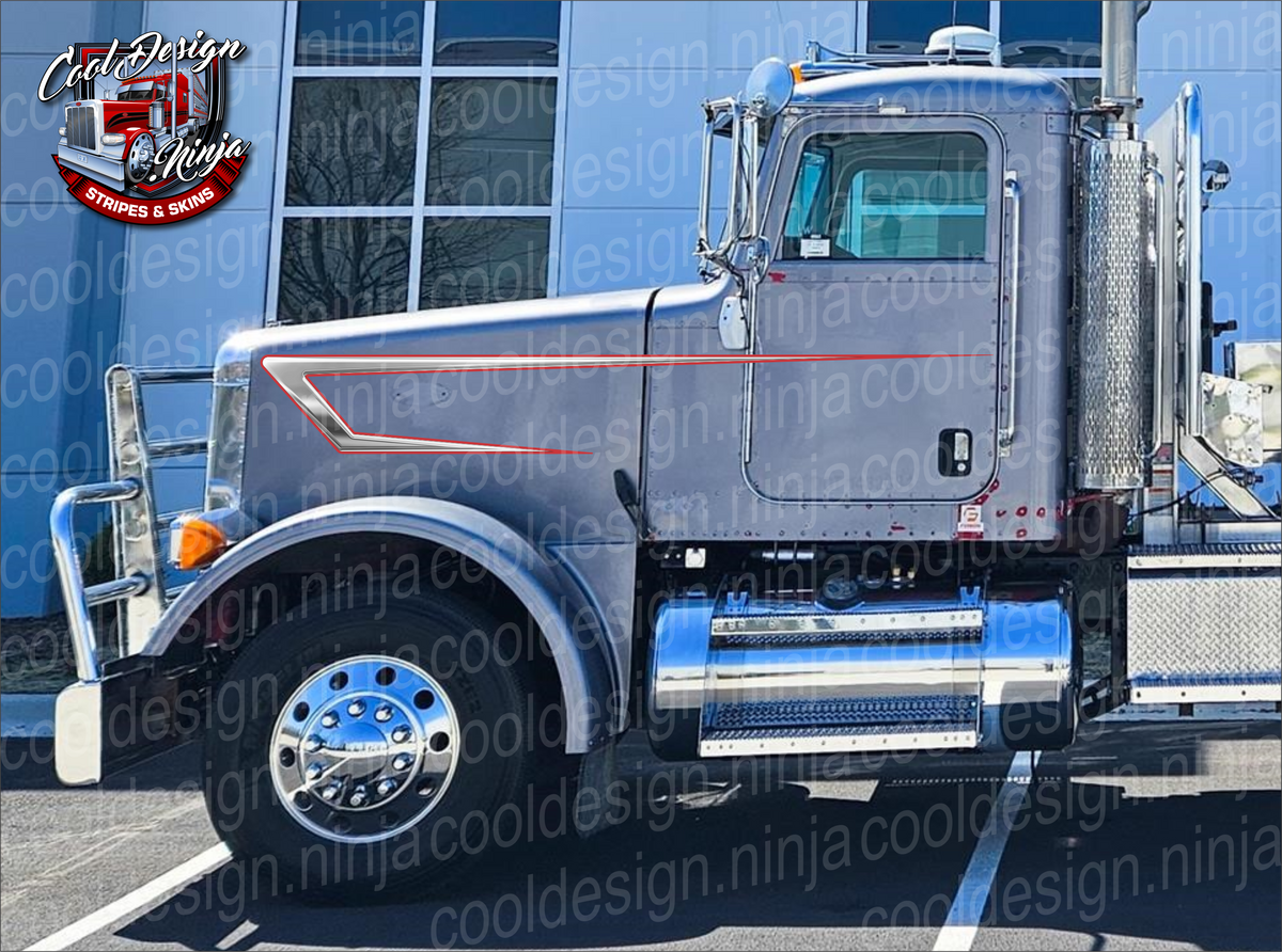 スティンキー様　オーダーページ Leading Wedge Peterbilt 378 Daycab Stripe Kit – Cool Design Ninja