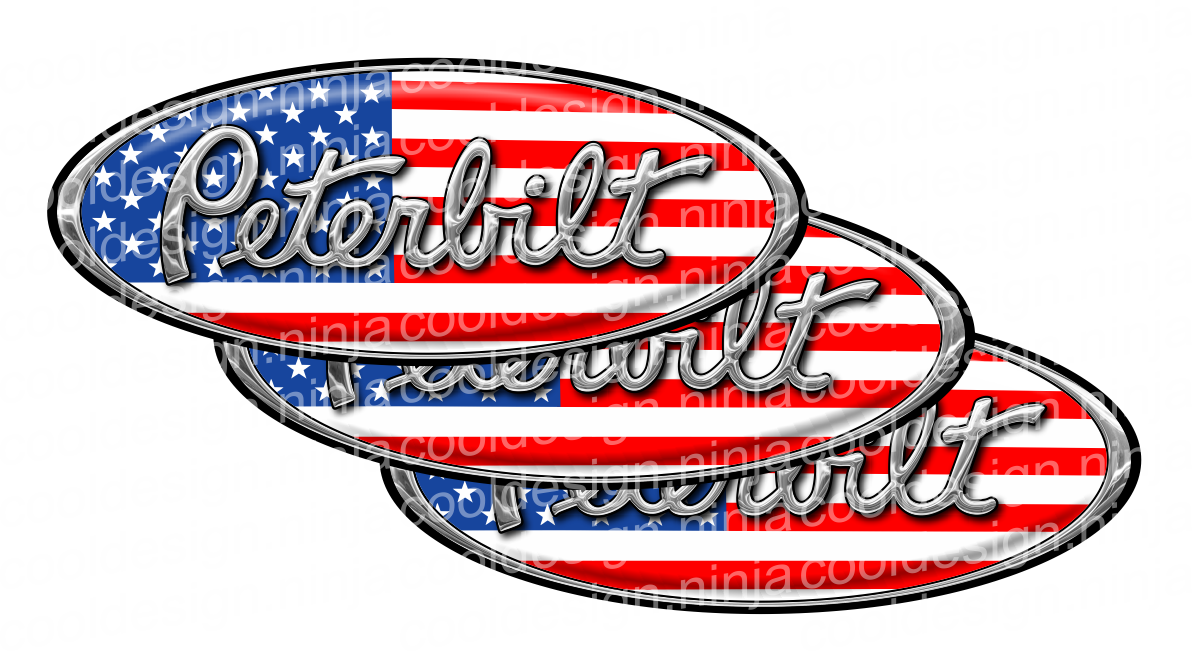 American Flag Peterbilt Emblem Skins Cool Design Ninja