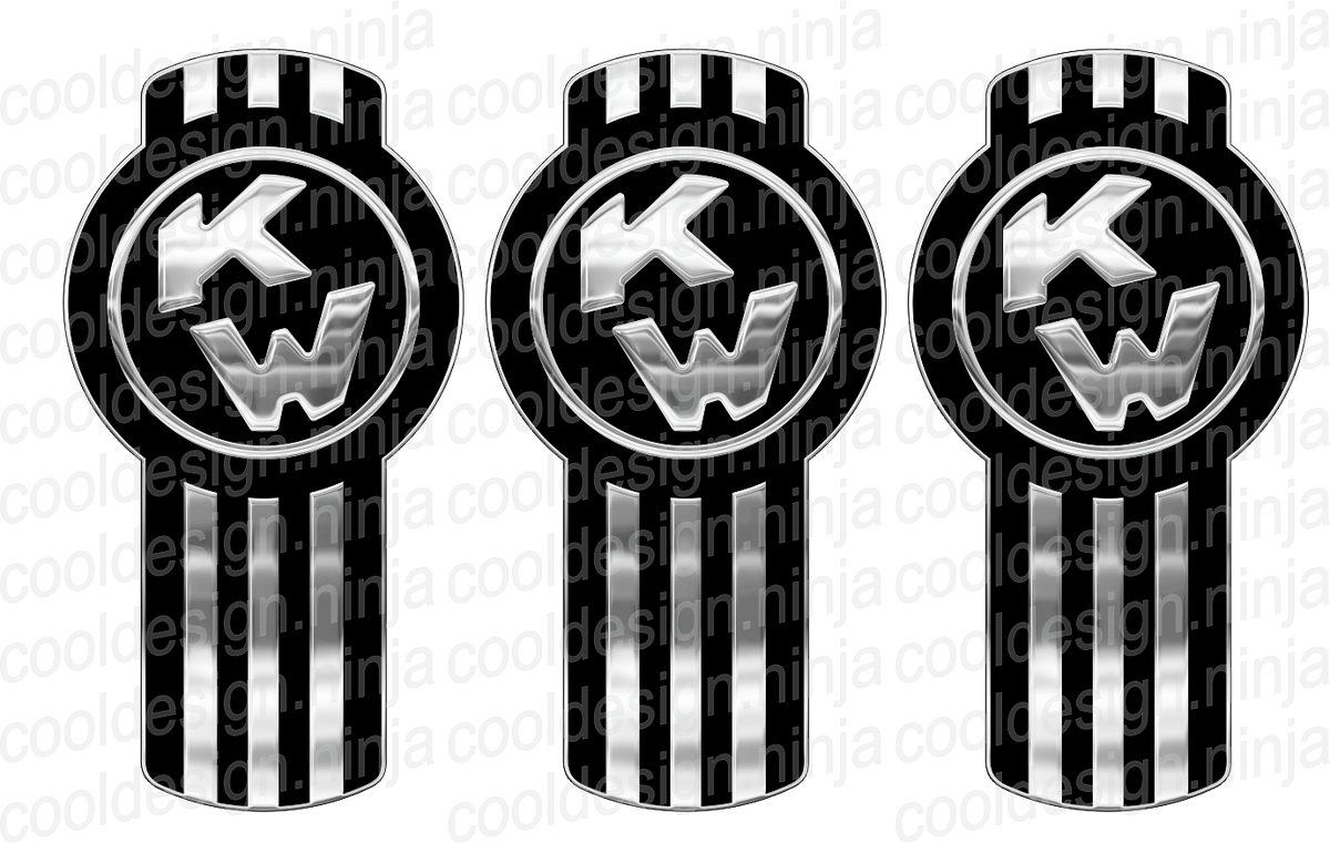 Black Kenworth Emblem Skin Kit – Cool Design Ninja