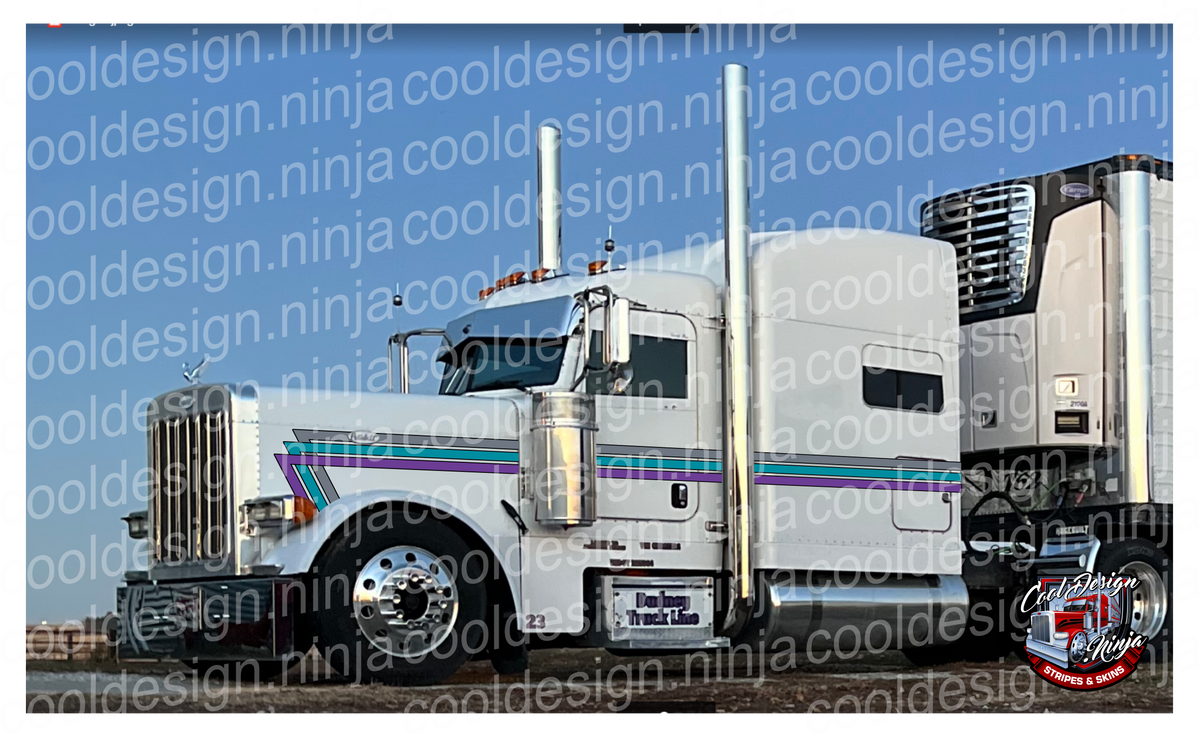 Disco Is Dead Straight 777 Peterbilt Stripe Kit – Cool Design Ninja