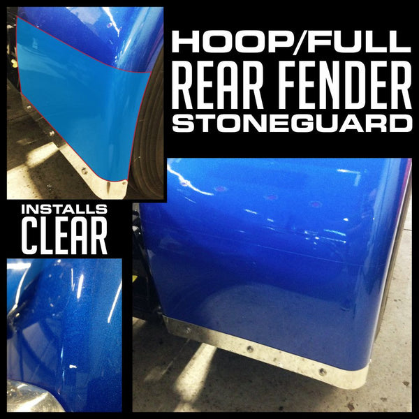12" Fender Stone Guard - Fiberglass Rear Full/Hoop Fender