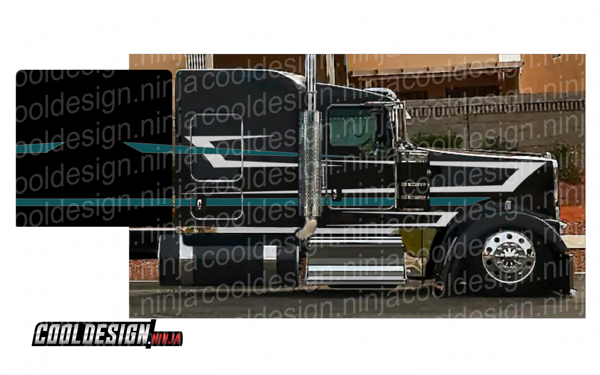 High Quality Kenworth T900 Z Pinstripe Livery Decals 1/25 1 High Quality Kenworth T900 Z Pinstripe Livery Decals 1/25 1