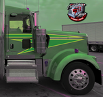 Straight Arrow Daycab Kenworth Stripe