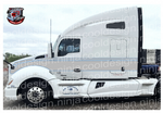 Blue and Silver Grey Seminole T680 Kenworth Stripe