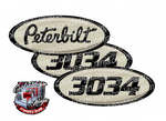 Black and Cream Unit 3034 Peterbilt Emblem Skins