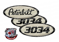 Black and Cream Unit 3034 Peterbilt Emblem Skins