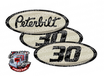 Black and Cream Unit 30 Peterbilt Emblem Skins