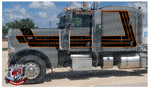 379/389 Black and Orange Chicago Peterbilt Stripe Kit