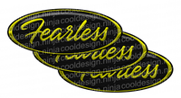 Yellow and Black Fearless Peterbilt Emblem Skins