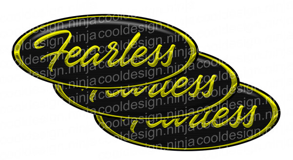 Yellow and Black Fearless Peterbilt Emblem Skins