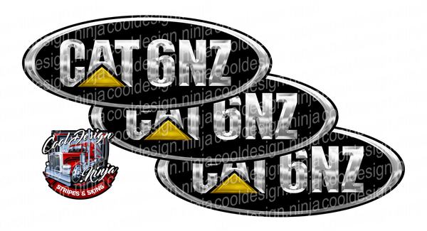 CAT 6NZ Peterbilt Emblem Skins