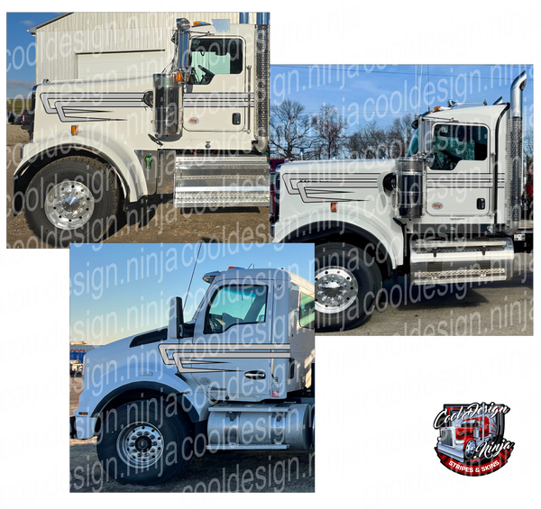 DW Cees KW Fleet-Pack Daycab Kenworth Stripe Kit – Cool Design Ninja