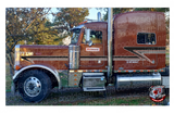 389 Peterbilt Dark Chrome Flying V Stripe Kits