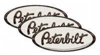 Cream and Brown Peterbilt Emblem Skins