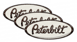 Cream and Brown Peterbilt Emblem Skins