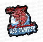 Red Snapper - Dumb Beer Fridge Decal