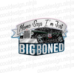 Big Boned - Dumb Beer Fridge Decal