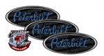 Dark Blue Black and Grey Peterbilt Emblem Skins