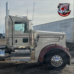 Dark Grey and Silver Grey Woods Overhook W9 Daycab Stripe Kit