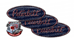 Dusty Rose and Dark Blue Peterbilt Emblem Skins