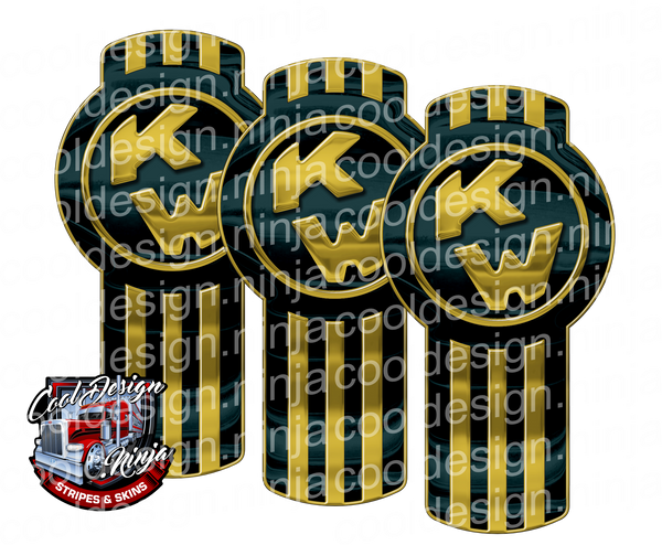 Forest Green and Gold Kenworth Emblem Skin