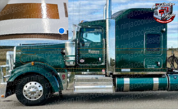 In-Stock Special - Dark Copper Ghost Seminole Kenworth Stripe Kit