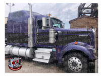 Dark Grey and Black Kenworth Seminole Stripe Kit
