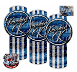 Blue and Silver Krooked K Kenworth Emblem Skins