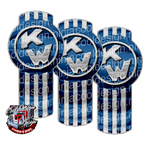 Blue and Silver Kenworth Emblem Skins