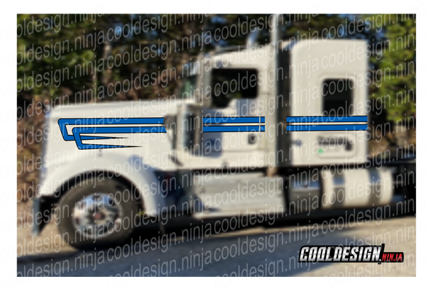 Woods Overhook W9 Kenworth Stripe Kit