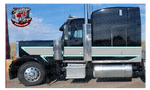 379/389 Black and Grey Double Slant Peterbilt Stripe Kit