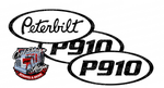 Black and White Unit P910 Peterbilt Emblem Skins