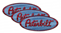 Pink and Blue Peterbilt Emblem Skins