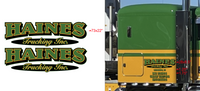 Haines Trailer Logo and Numbers Kit