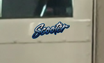 Scooter Door Name Decal