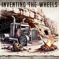 Inventing The Wheels Banner - 24in x 24in