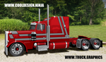 379/389 East Side Chicago Skyhook Peterbilt Stripe Kit