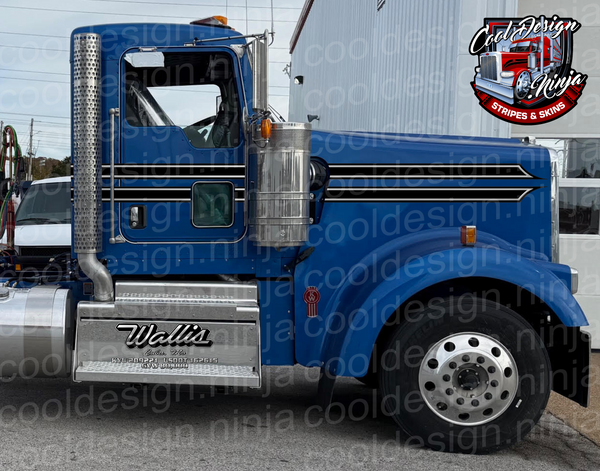 Wallis Twin Spear Kenworth Daycab Stripe Kit