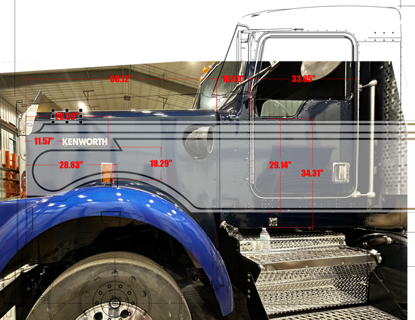 T900B Kenworth Seminole Paint Mask – Cool Design Ninja