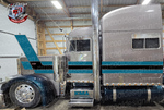 Teal and Chrome Effect Chicago Peterbilt Stripe Kit