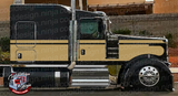 Gold Metallic W900 Seminole Kenworth Stripe Kit