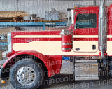 389 Peterbilt Slide Seminole Stripe Kit