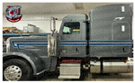 Medium Blue DW Overhook Peterbilt Stripe Kit