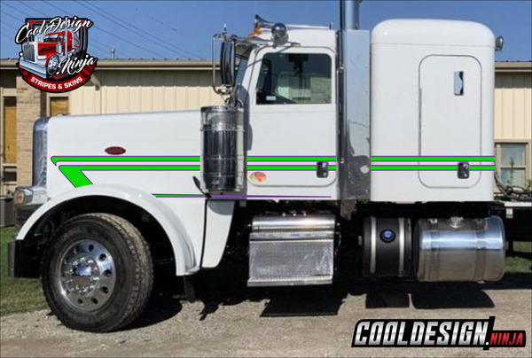 Short Hood 359 Underhook Peterbilt Stripe Kit