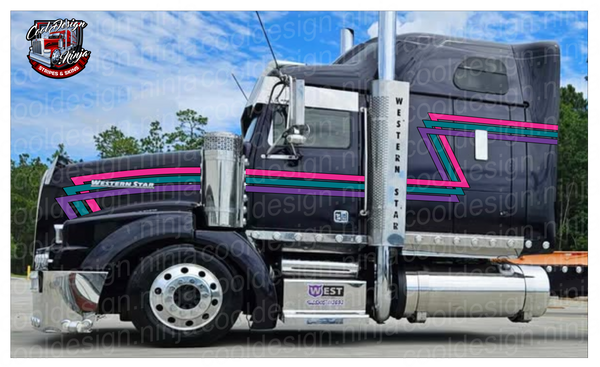 Smooth 777 Reflection Western Star Stripe Kit
