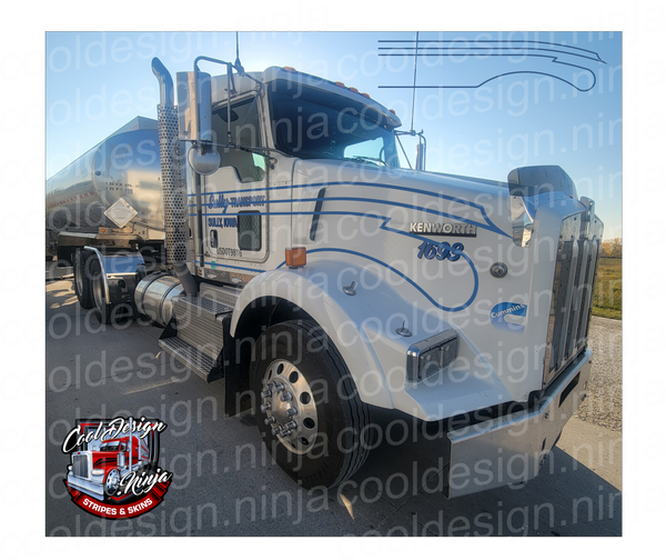 Kenworth T800 Daycab Seminole Stripe Kit