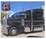 Silver Grey and Black DW Overhook Peterbilt Stripe Kit