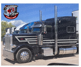 Silver Surf Underhook Peterbilt Stripe Kit